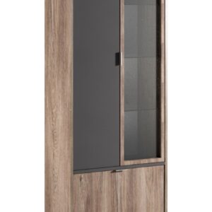 DENVER STEKLENA VITRINA VISOKA