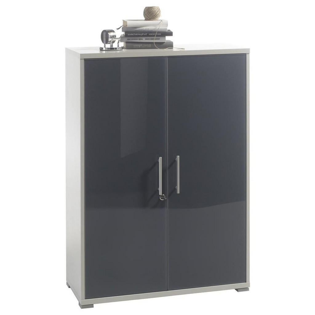 ARHIVSKA OMARA barve grafita, svetlo siva