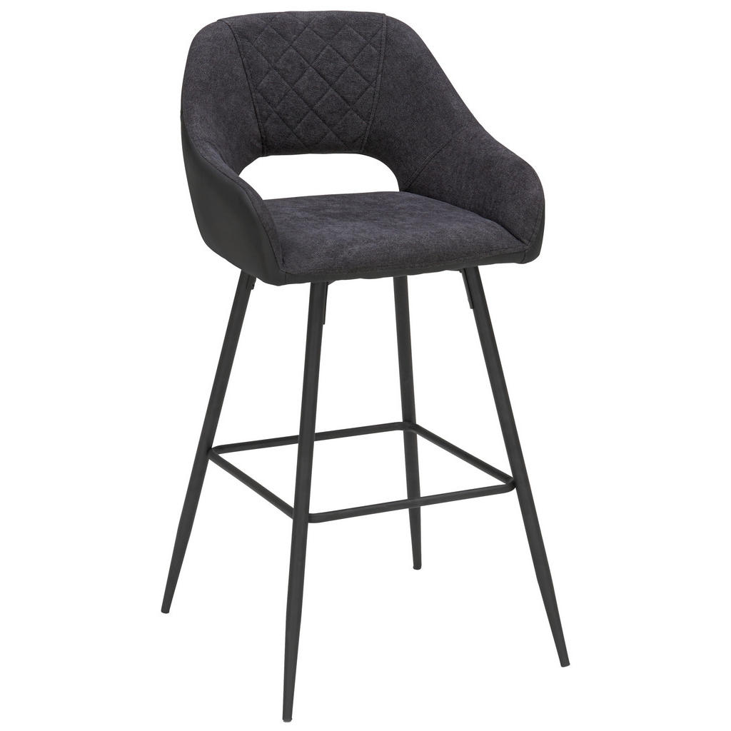 BARSKI STOL, antracit, črna