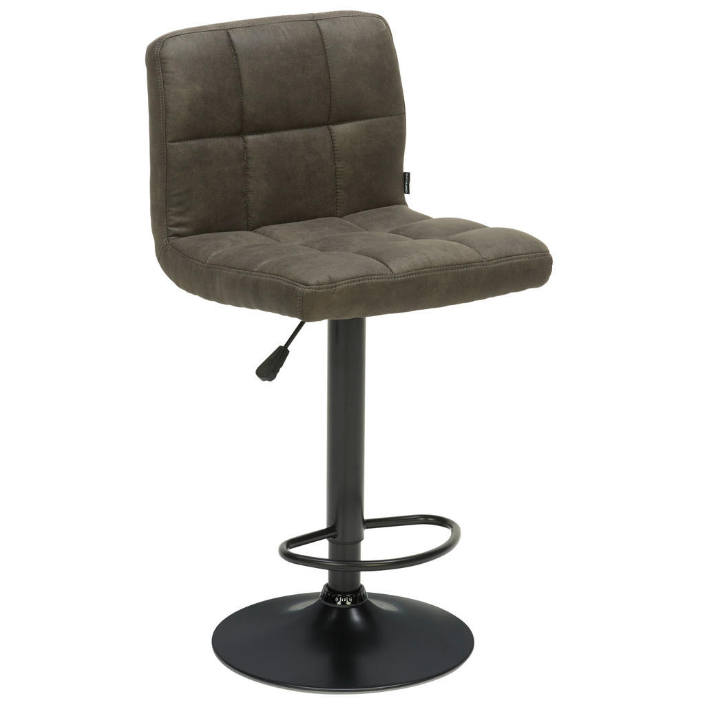 BARSKI STOL, siva, črna