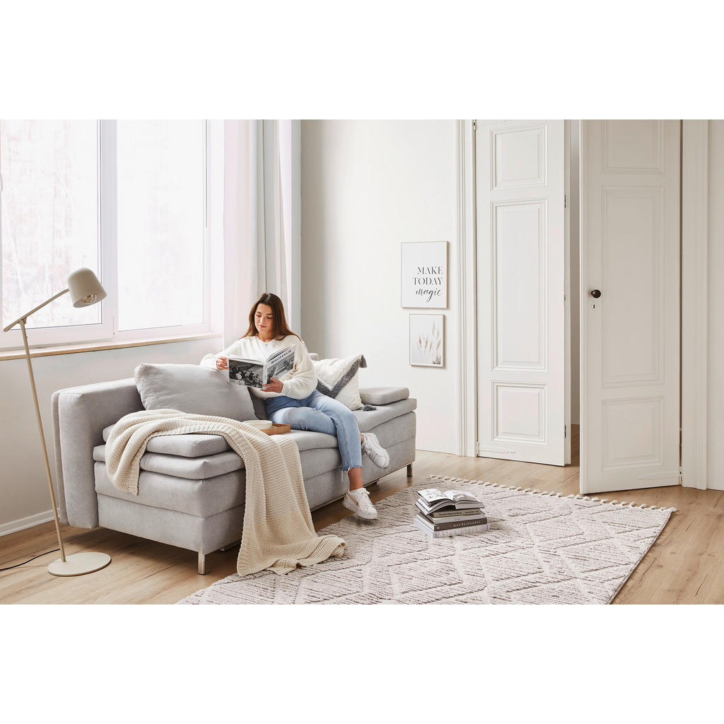 BOXSPRING ZOFA, svetlo siva tekstil - slika 6