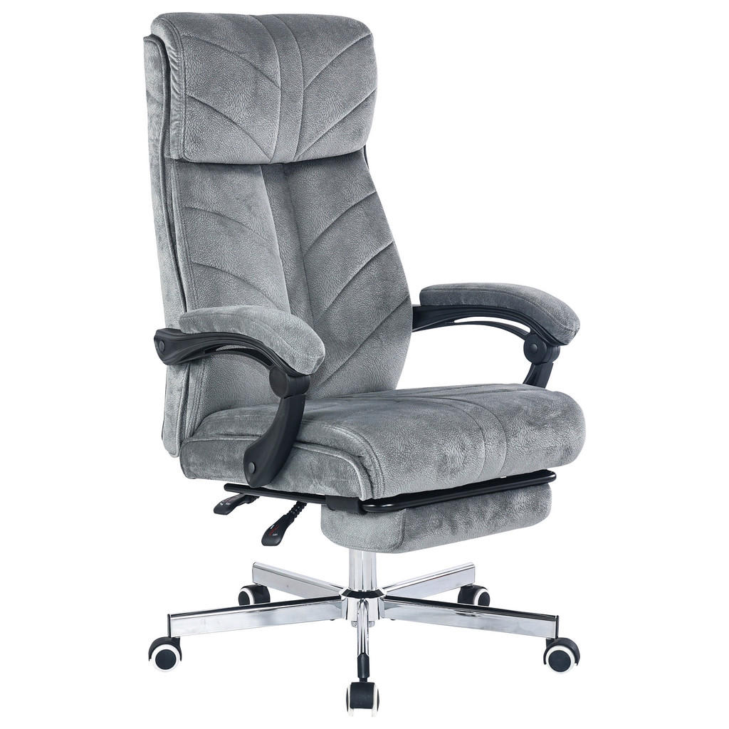 PISARNIŠKI STOL kovina, umetna masa, tekstil siva