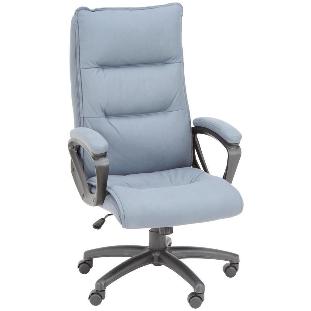 DIREKTORSKI STOL kovina, tekstil siva, črna