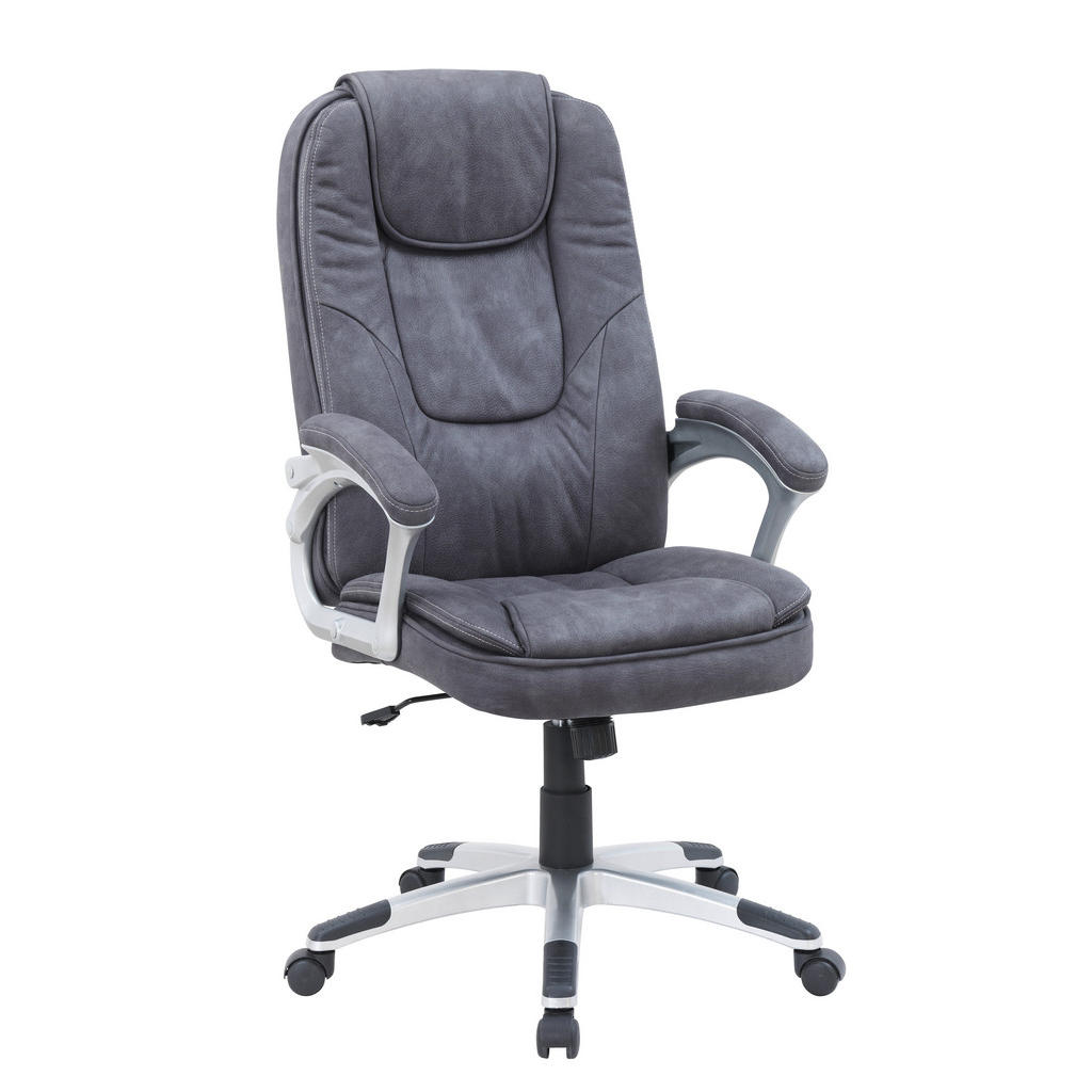 DIREKTORSKI STOL kovina, umetna masa, tekstil siva