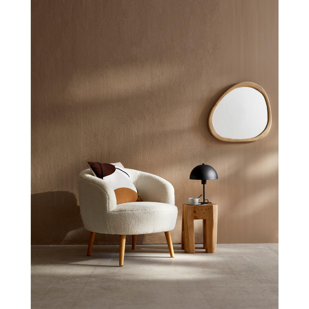 Alternative view of FOTELJ, naravne barve, bela les, tekstil