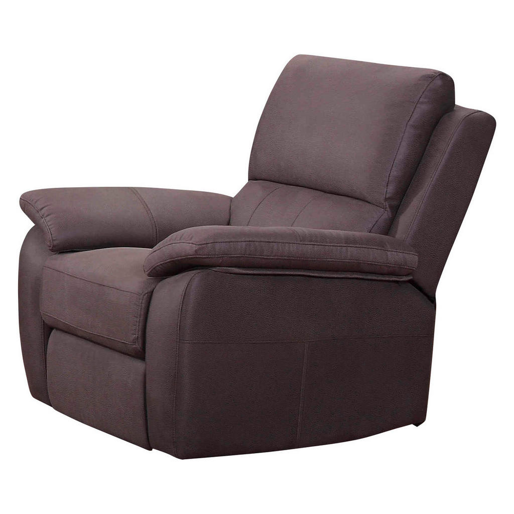 FOTELJ, rjava les, tekstil