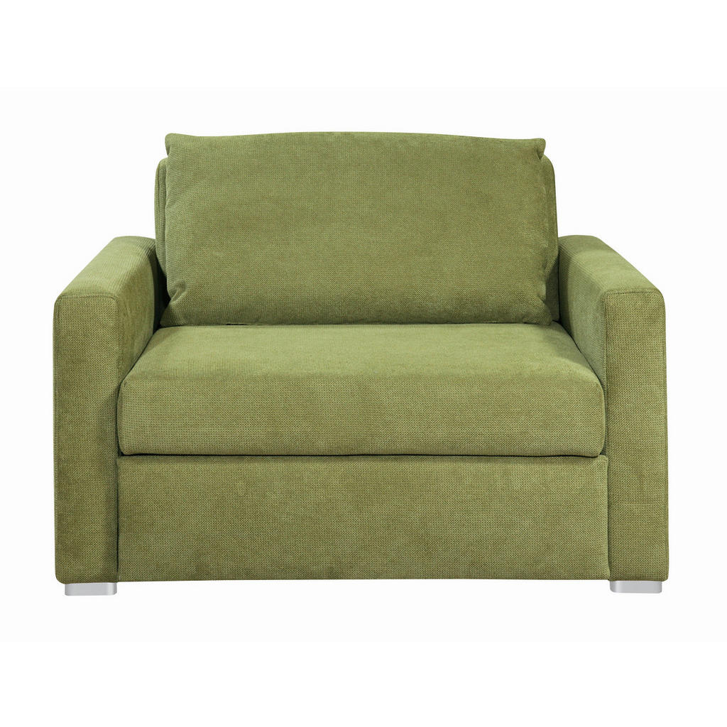 FOTELJ S FUNKCIJO LEŽIŠČA, zelena tekstil