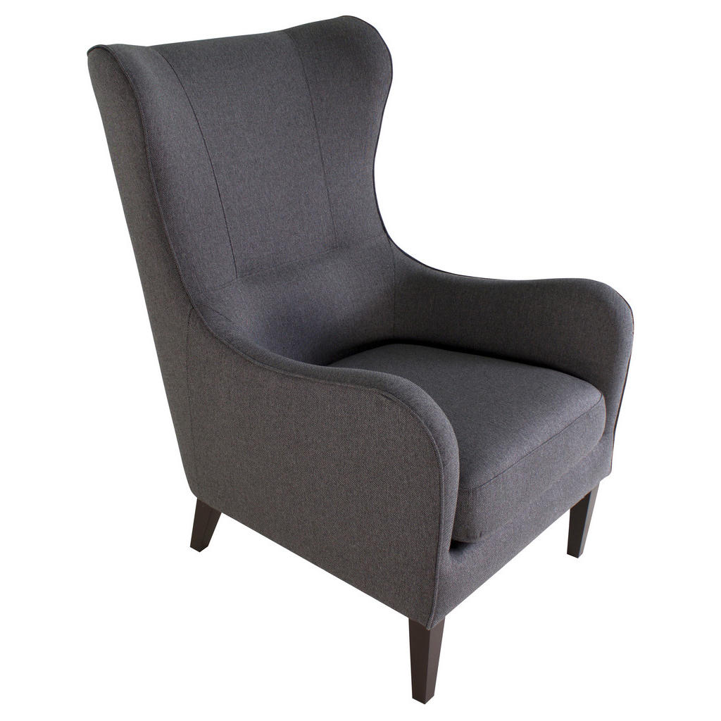 FOTELJ Z OPORO ZA GLAVO, antracit tekstil