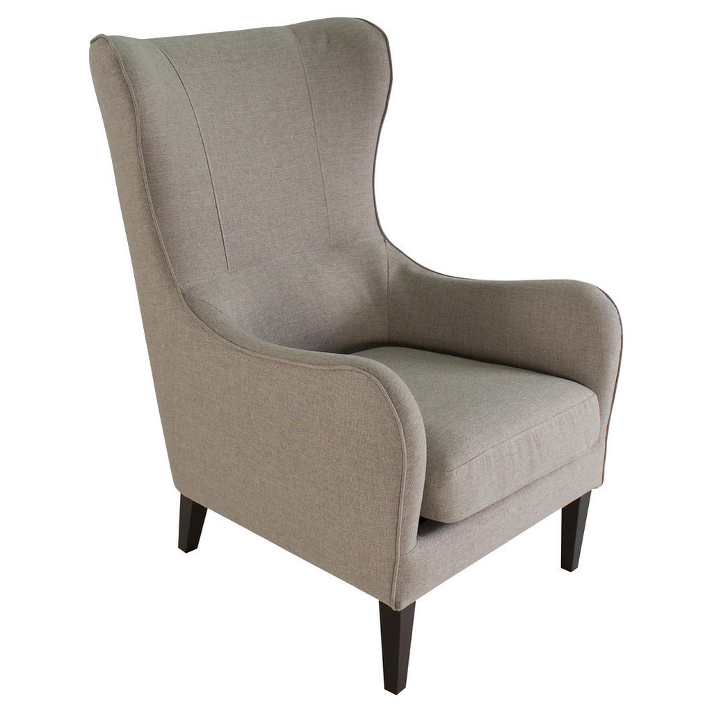 FOTELJ Z OPORO ZA GLAVO, umazano rjava tekstil