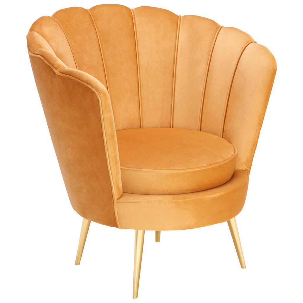 FOTELJ, zlate barve, barve karija tekstil