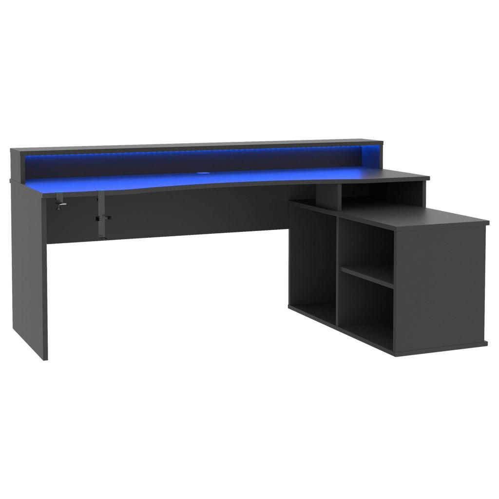 GAMING MIZA kovina, umetna masa, leseni material črna