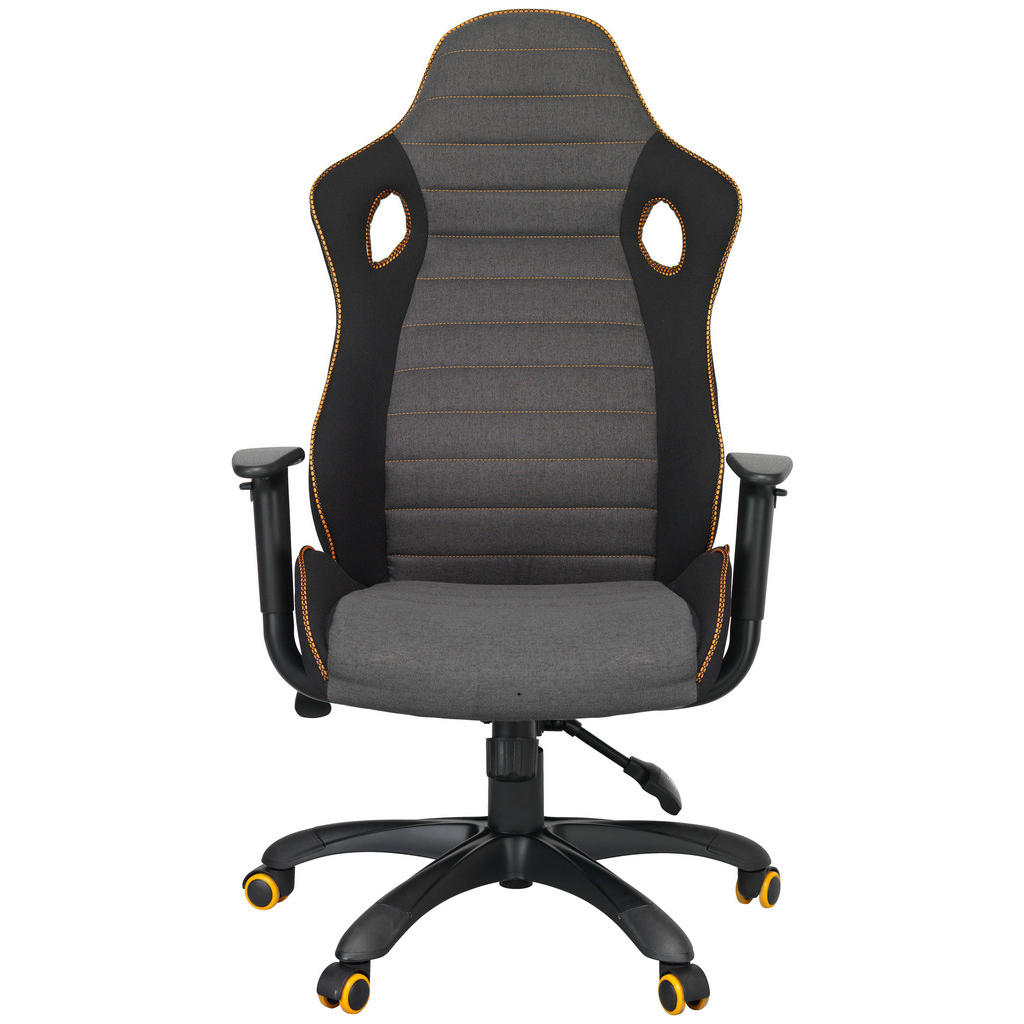 Alternative view of GAMING STOL kovina, umetna masa, tekstil siva, črna