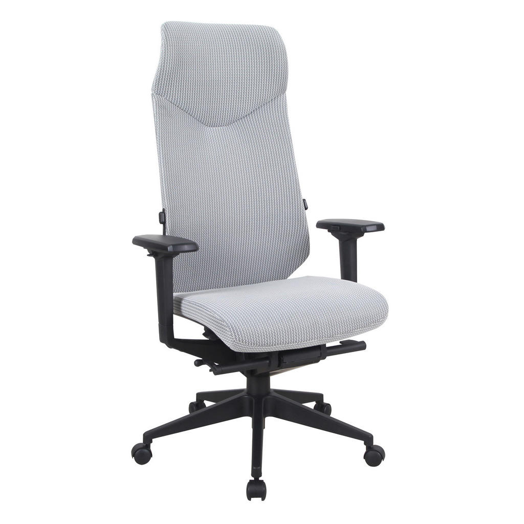 GAMING STOL kovina, umetna masa, tekstil siva