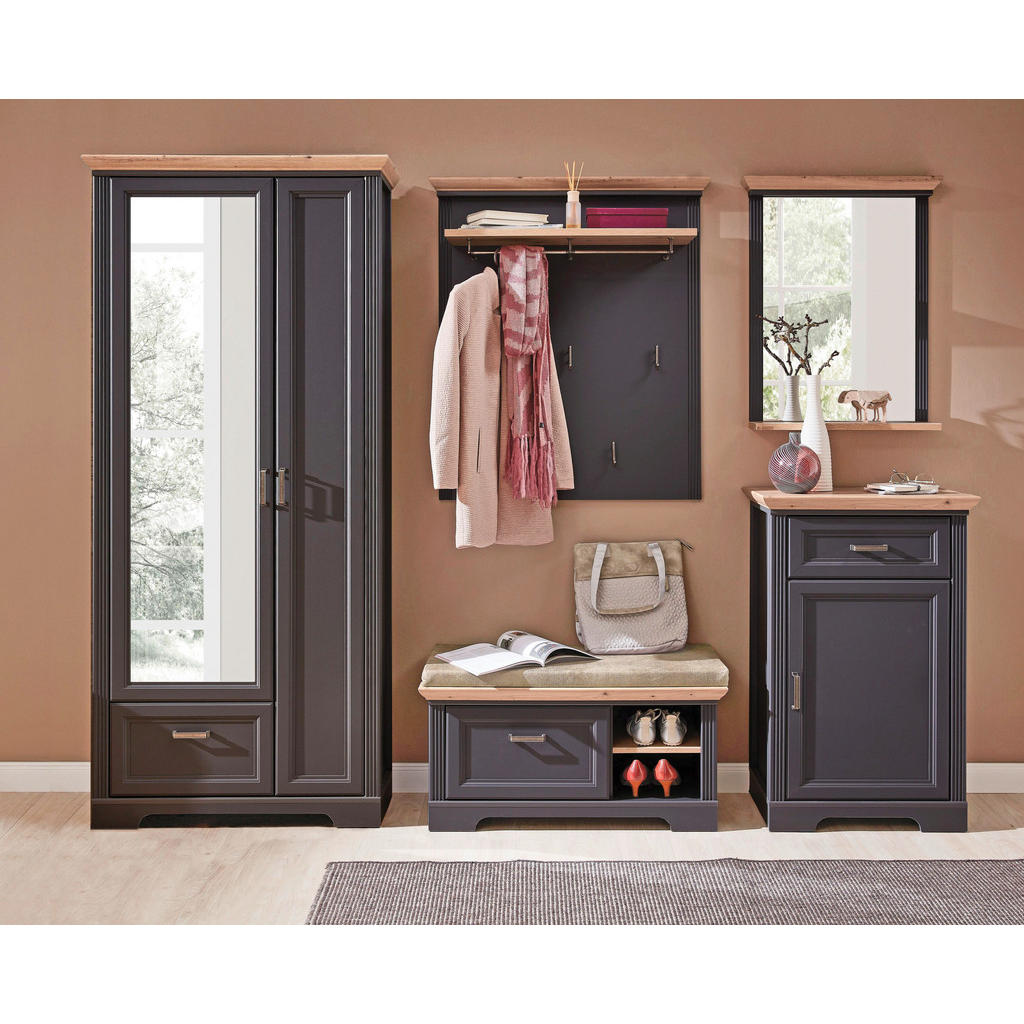 Alternative view of GARDEROBNA OMARA barve grafita, barve hrasta