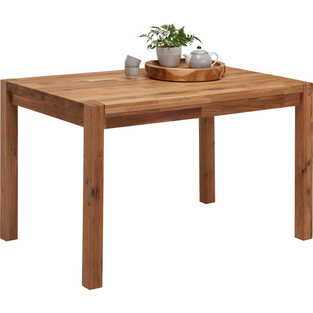 JEDILNA MIZA, masivno divji hrast barve hrasta