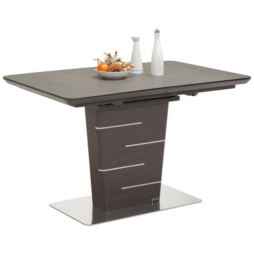 JEDILNA MIZA, barve nerjavečega jekla, temno siva