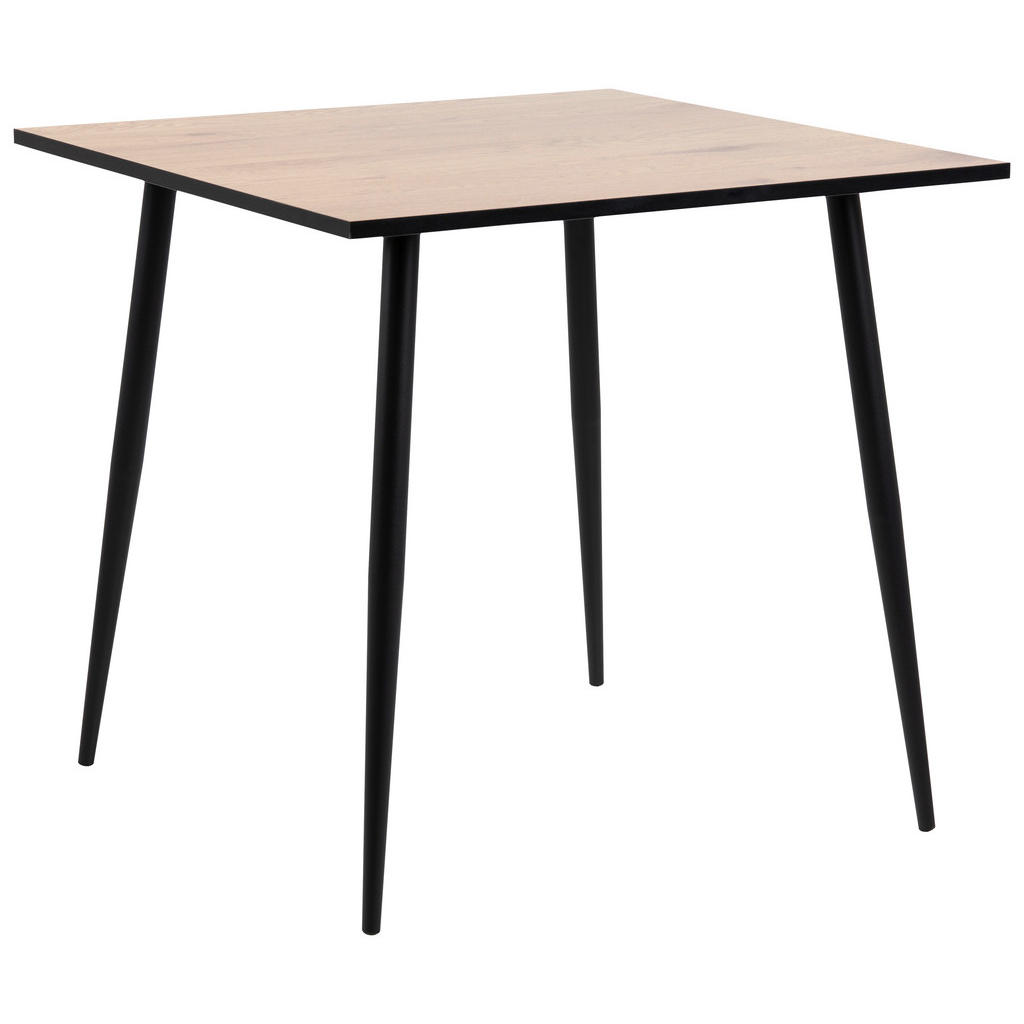 JEDILNA MIZA, črna, barve hrasta