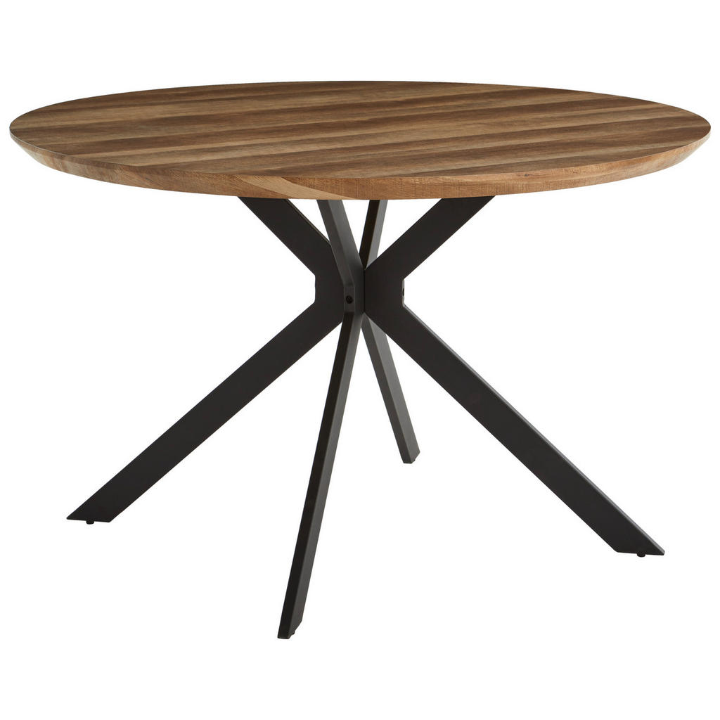 JEDILNA MIZA, črna, barve hrasta