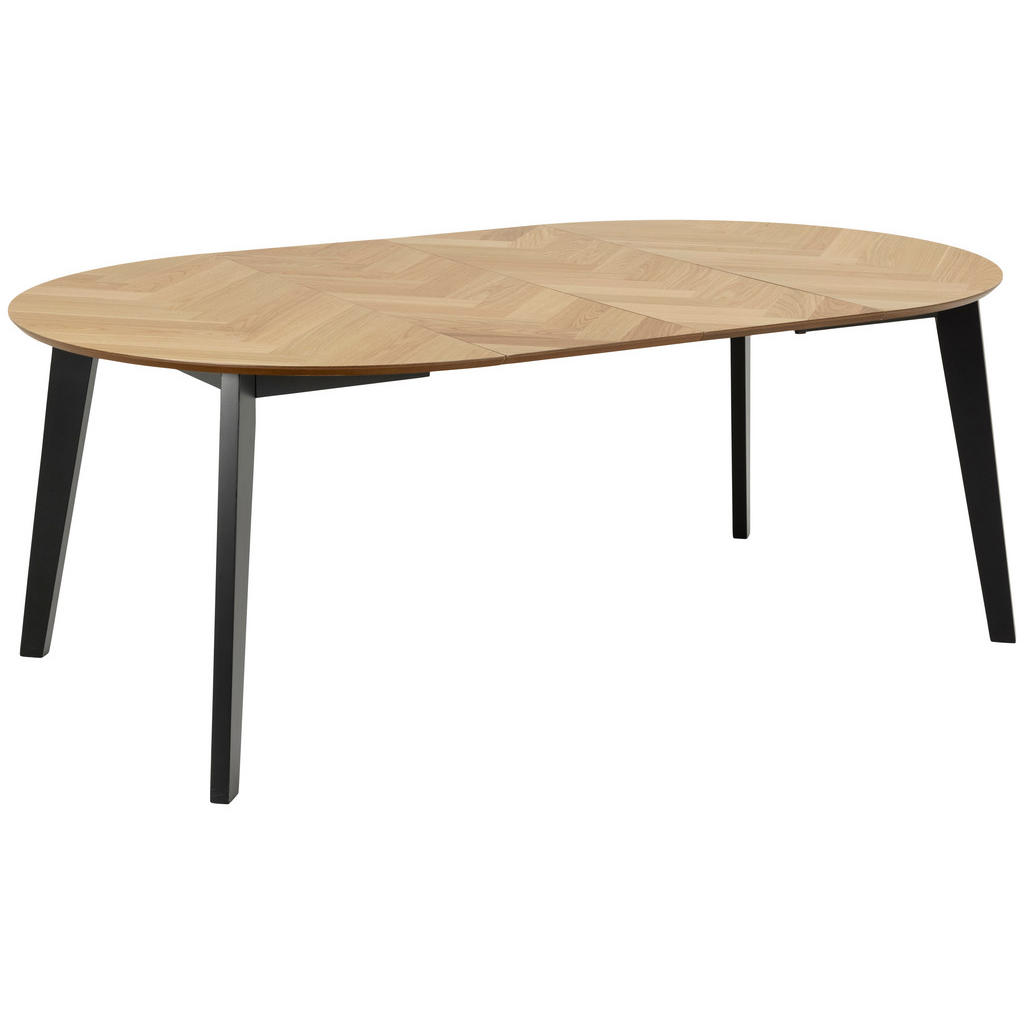 Alternative view of JEDILNA MIZA, furnirano hrast, les kavčukovca črna, barve hrasta