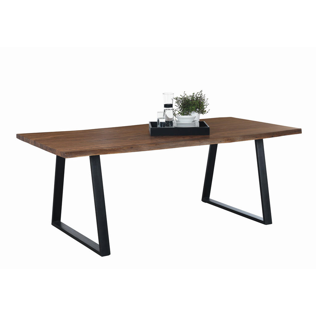 JEDILNA MIZA, masivno indijski rožni les črna, barve indijskega rožnega lesa