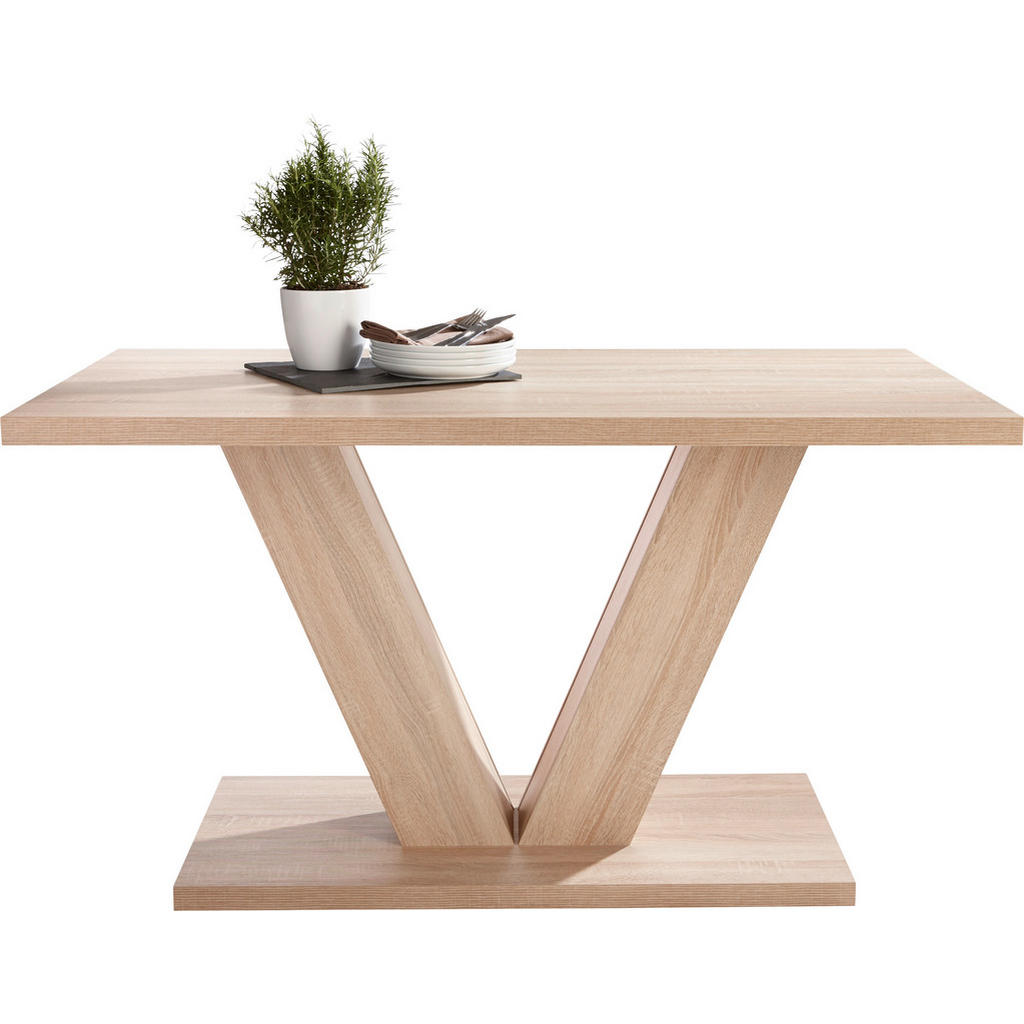 JEDILNA MIZA, hrast sonoma