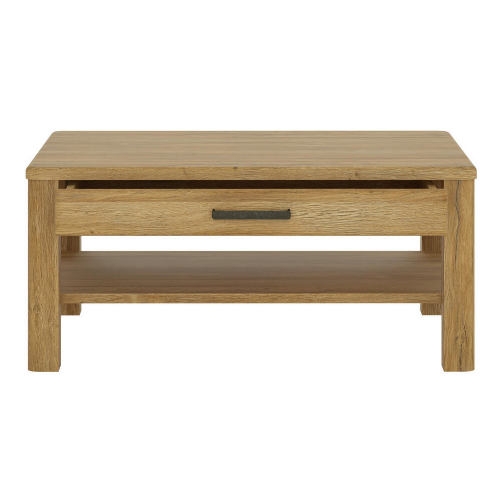 KLUBSKA MIZA, 100/45,6/75 cm barve hrasta