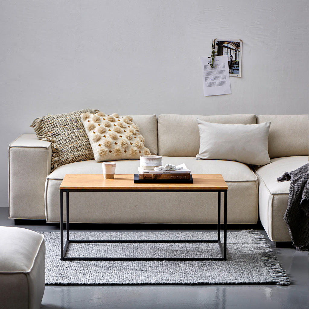 Alternative view of KLUBSKA MIZA, črna, barve hrasta