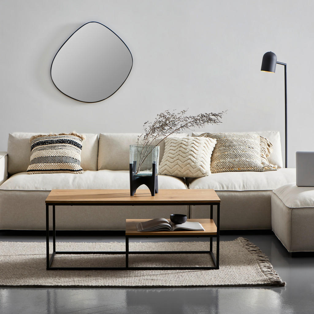 Alternative view of KLUBSKA MIZA, črna, barve hrasta