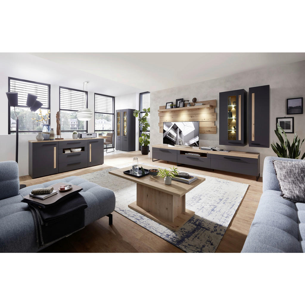 Alternative view of KOMODA, barve hrasta, barve grafita