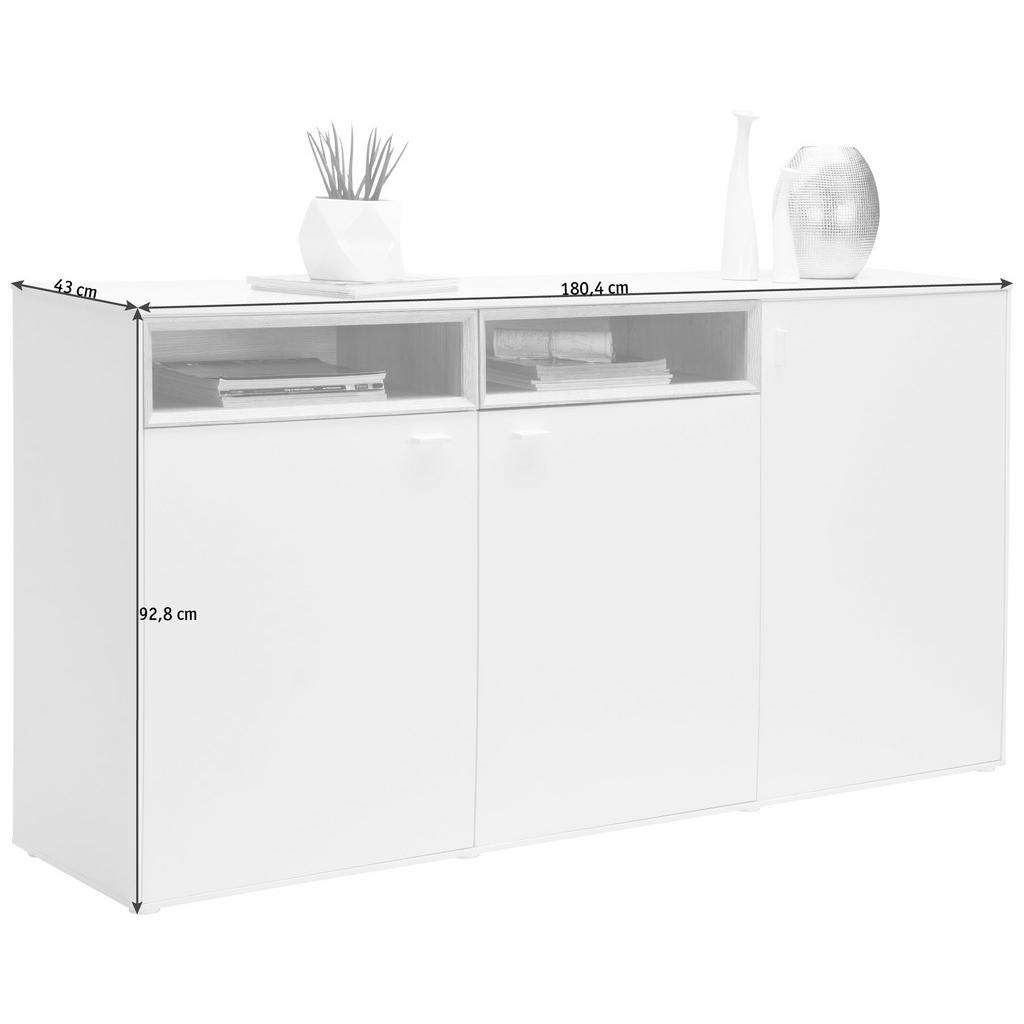 Alternative view of KOMODA, bela, barve hrasta