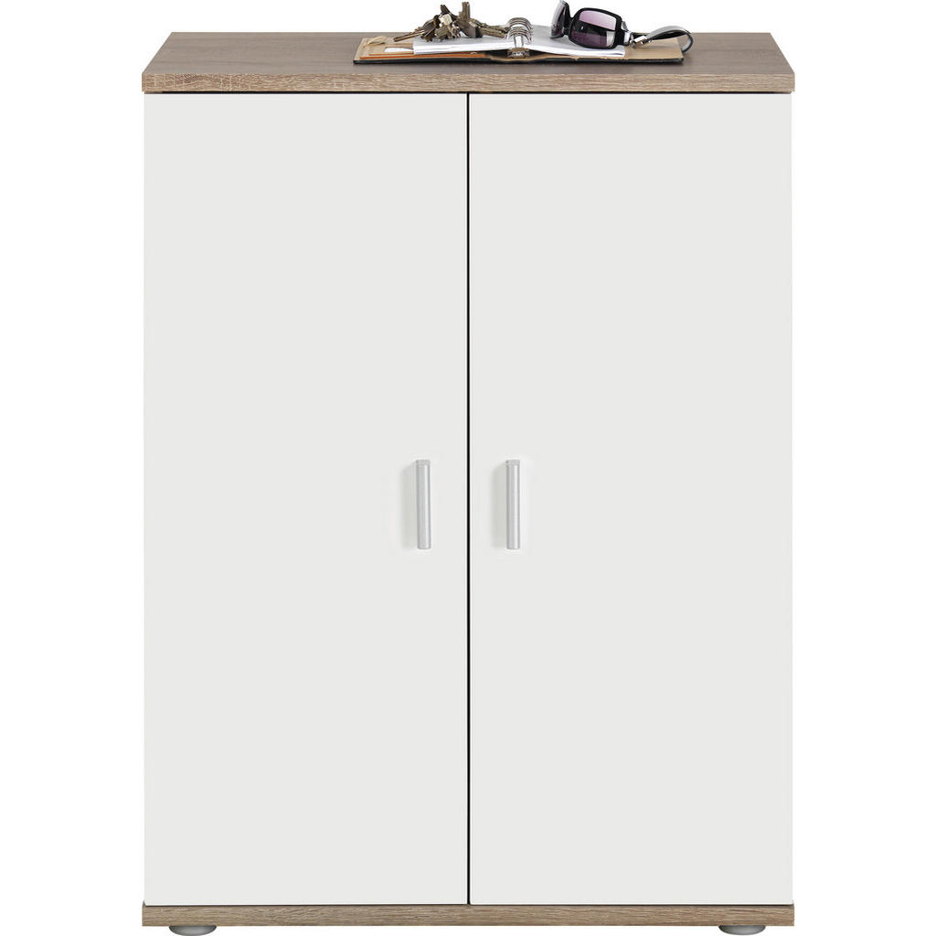 KOMODA, bela, hrast sonoma