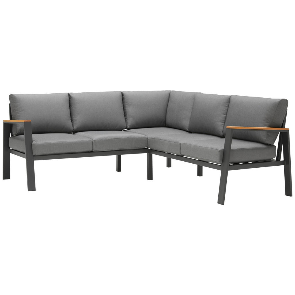 LOUNGE GARNITURA tkanina les evkaliptusa masivno aluminij