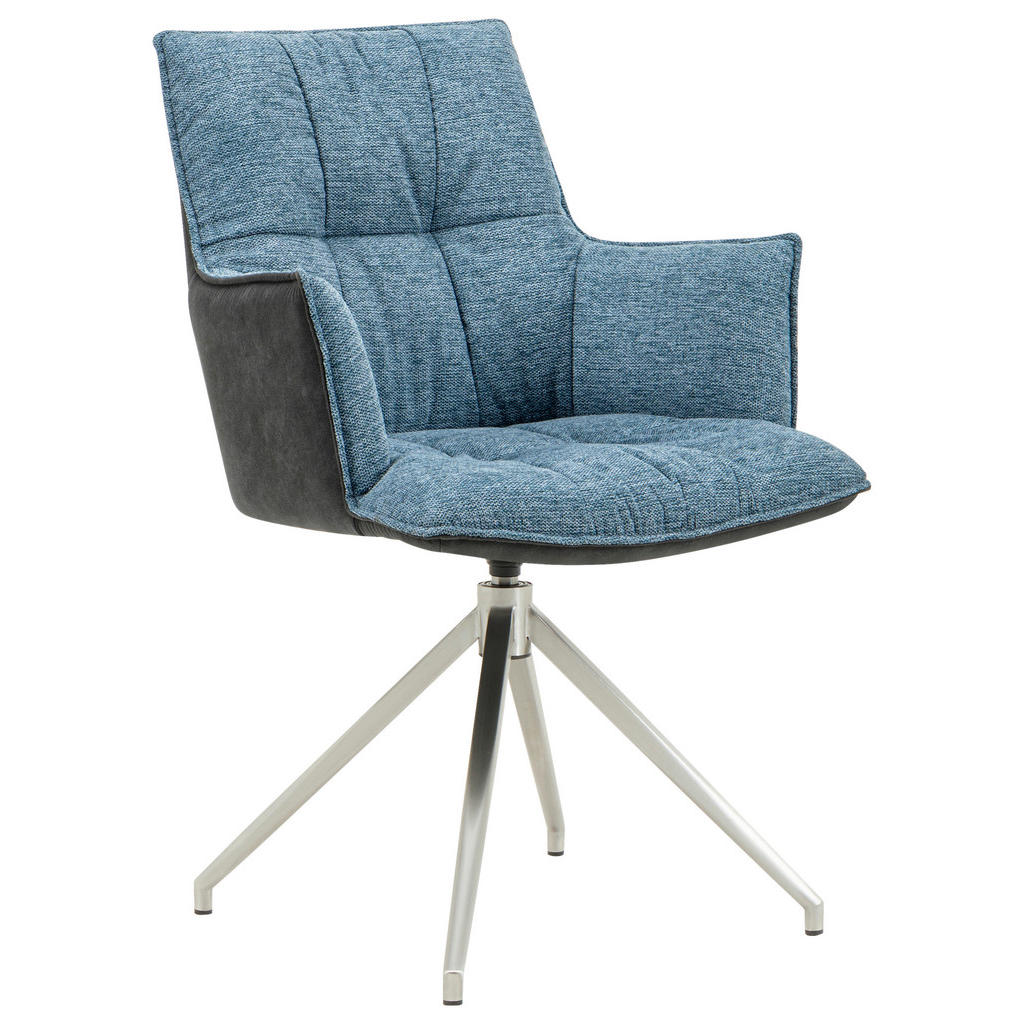 NASLANJAČ, kovina, tekstil antracit, modra