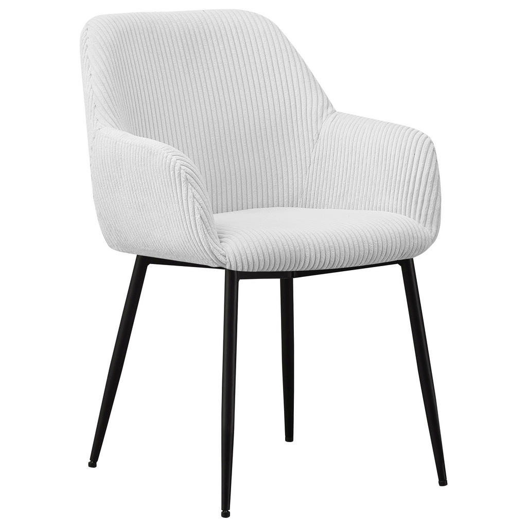 NASLANJAČ, kovina, tekstil krem barve, črna