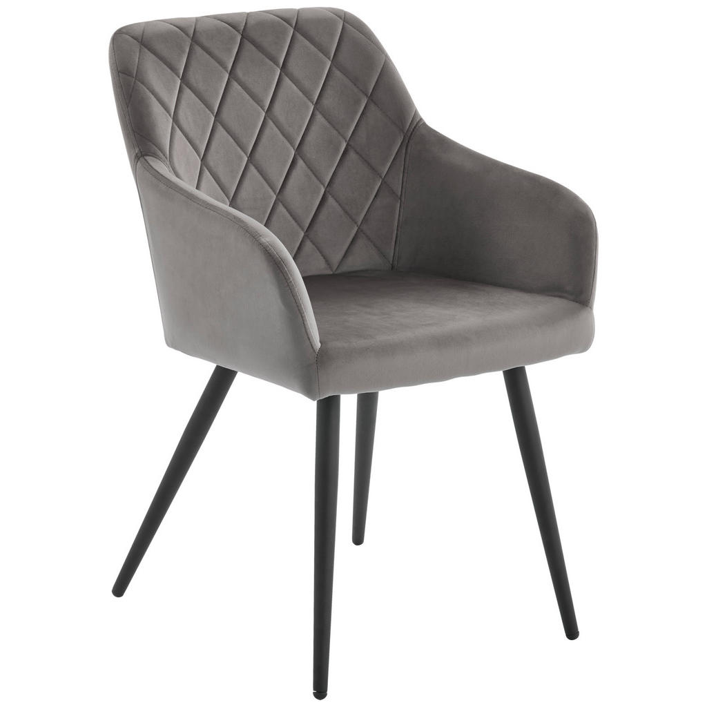 NASLANJAČ, les, kovina, tekstil siva, črna