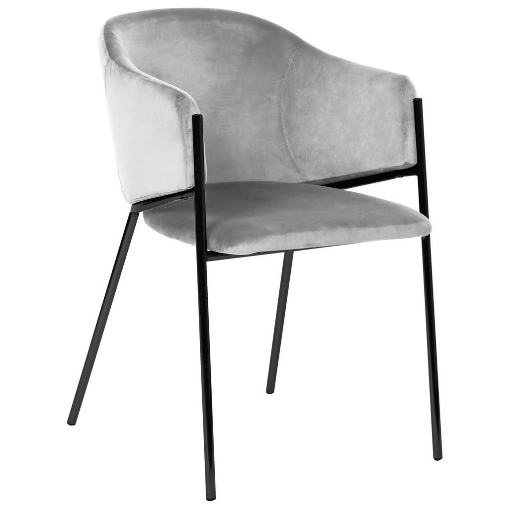 NASLANJAČ, kovina, tekstil črna, svetlo siva