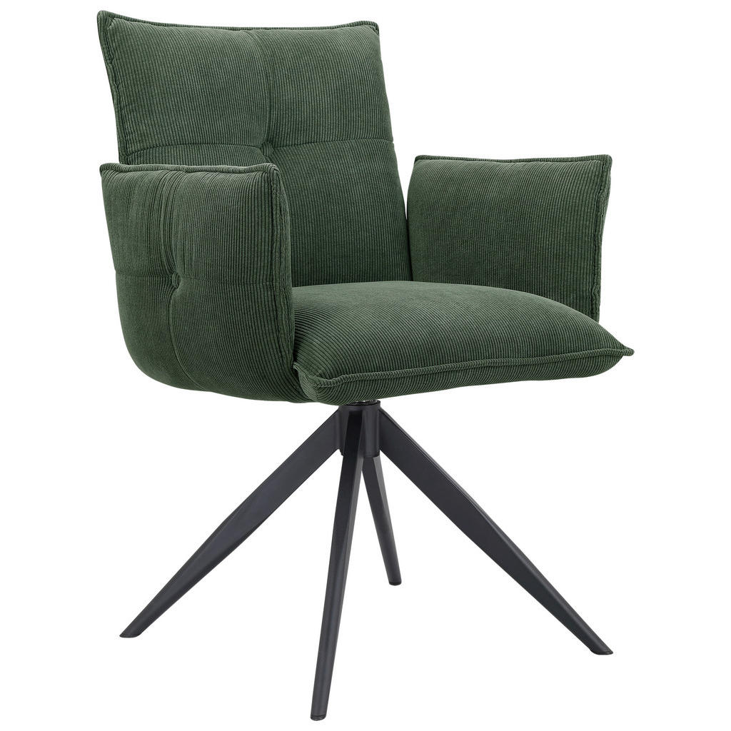 NASLANJAČ, kovina, tekstil zelena, črna