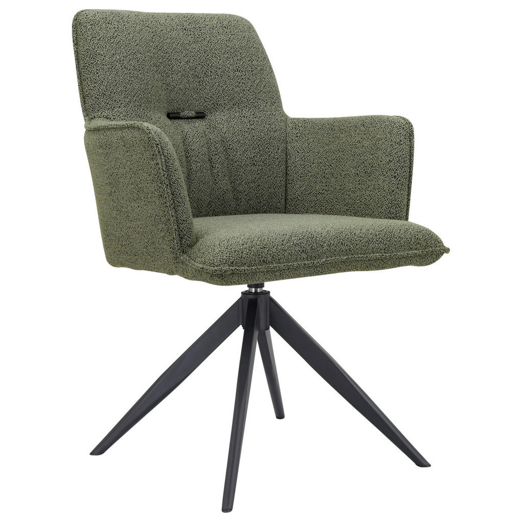 NASLANJAČ, kovina, tekstil zelena, črna