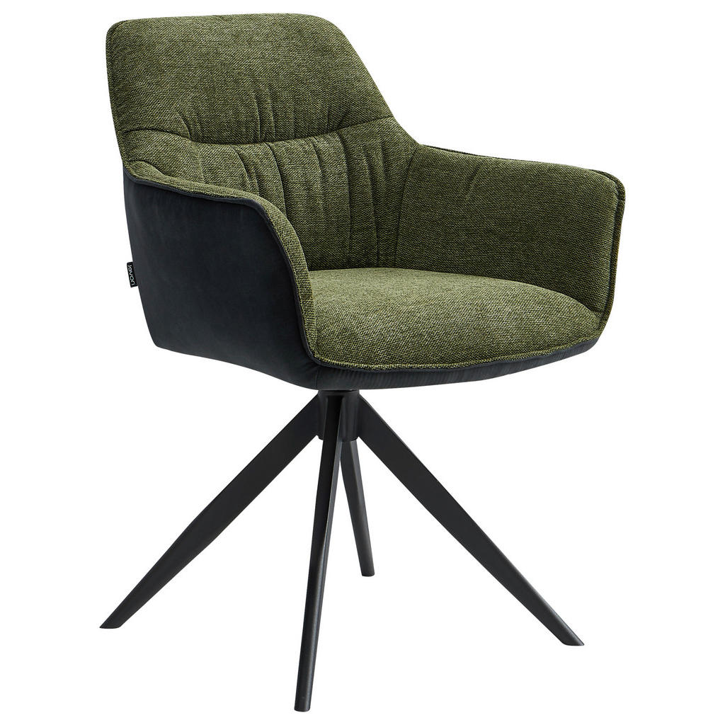 NASLANJAČ, kovina, tekstil zelena, črna