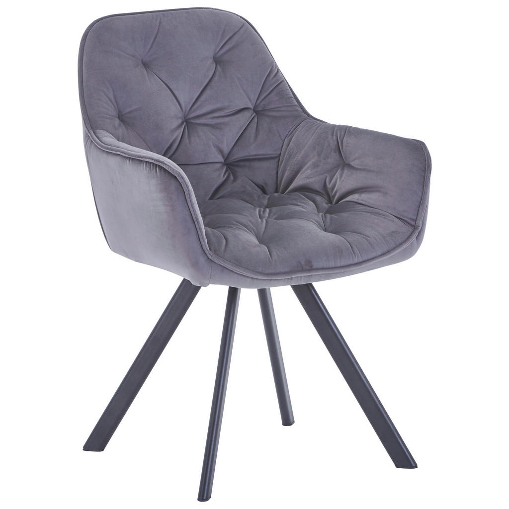 NASLANJAČ, kovina, tekstil siva, črna