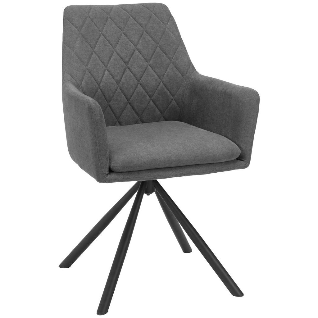 NASLANJAČ, kovina, tekstil siva, črna