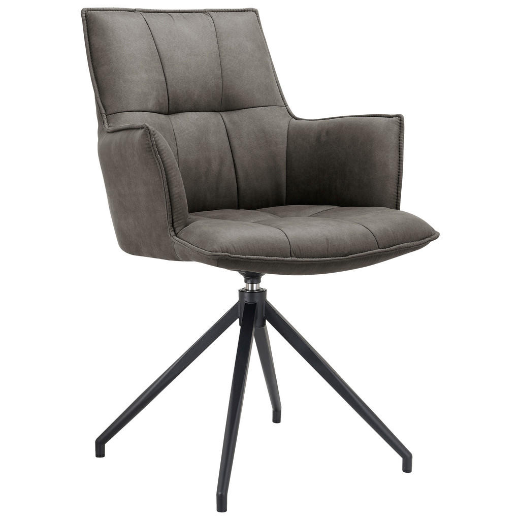 NASLANJAČ, kovina, tekstil črna, temno siva