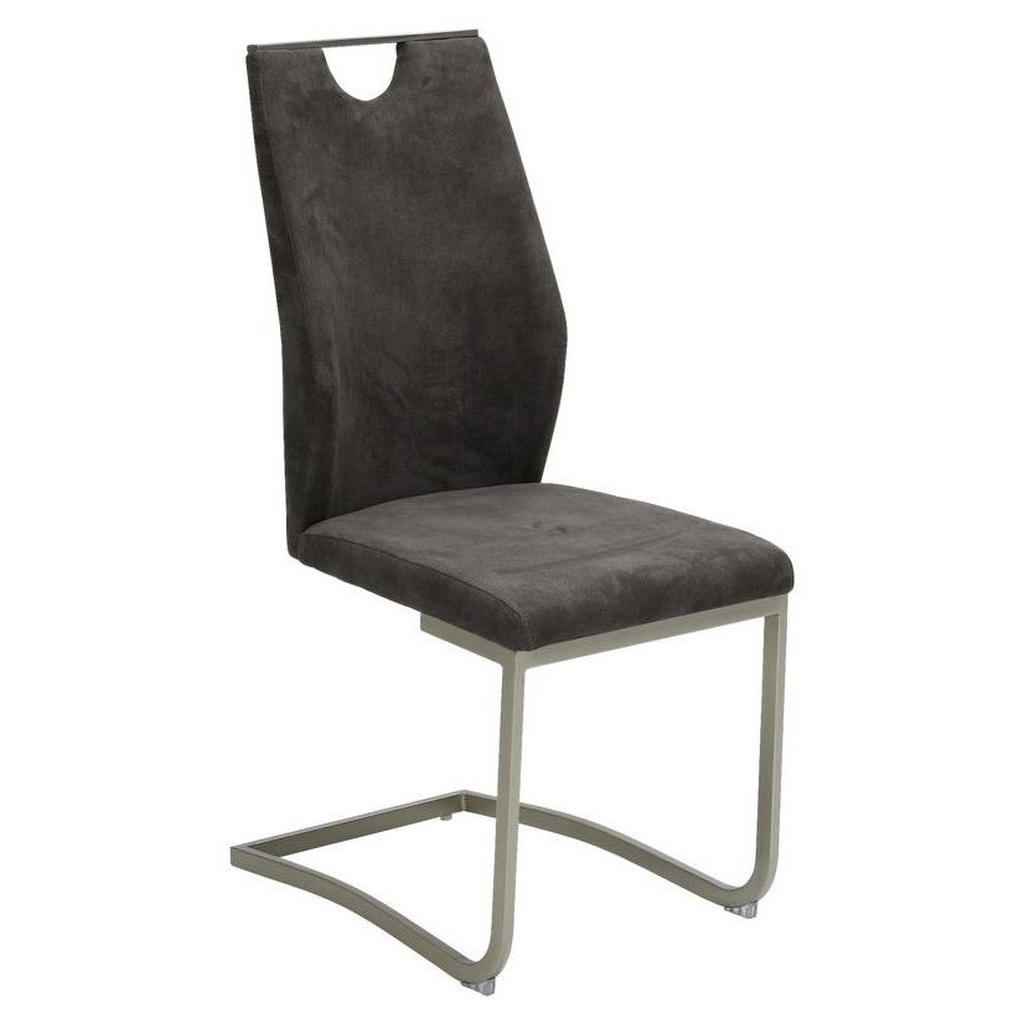 NIHAJNI STOL, kovina, tekstil siva, barve kroma