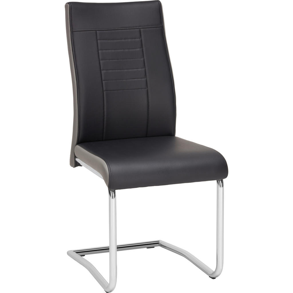 NIHAJNI STOL, tekstil siva, črna