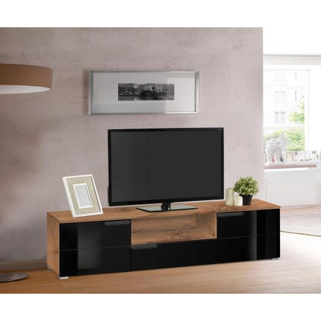 Alternative view of NIZKA OMARICA črna, barve hrasta