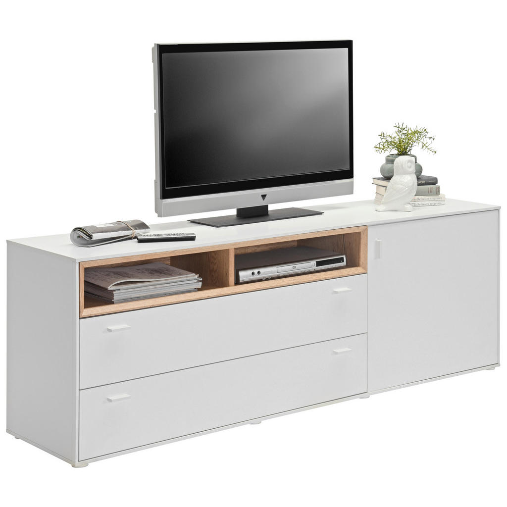 NIZKA OMARICA bela, barve hrasta