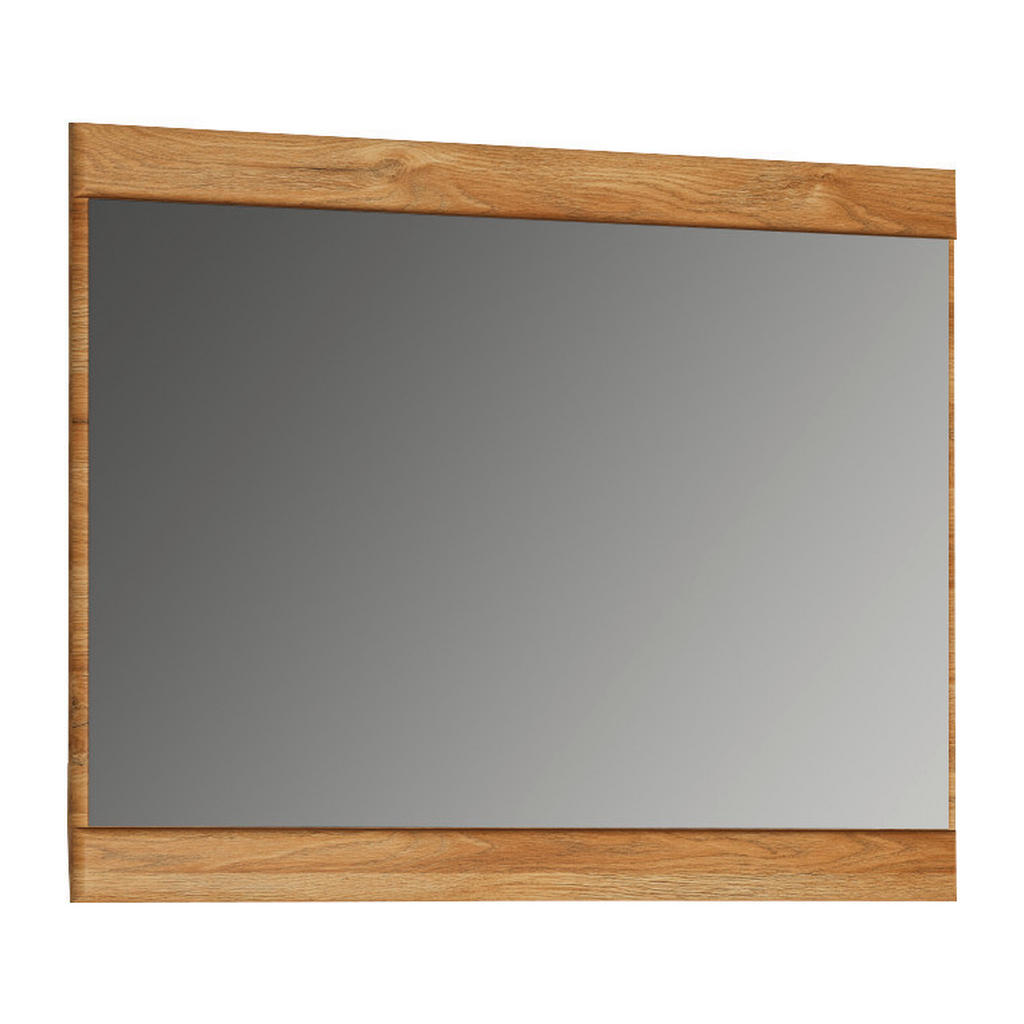 OGLEDALO, 92,8/72,7/3,6 cm steklo, leseni material