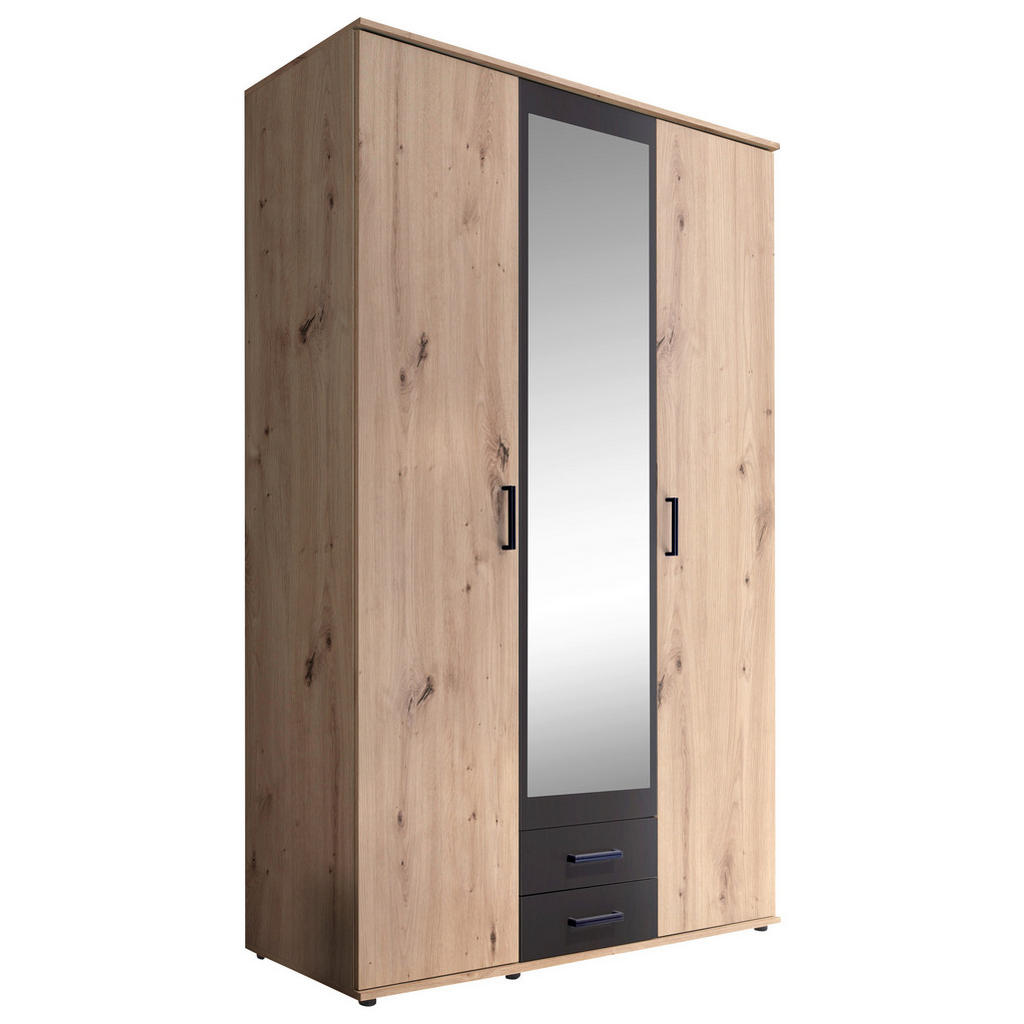 OMARA S KLASIČNIMI VRATI, antracit, barve hrasta