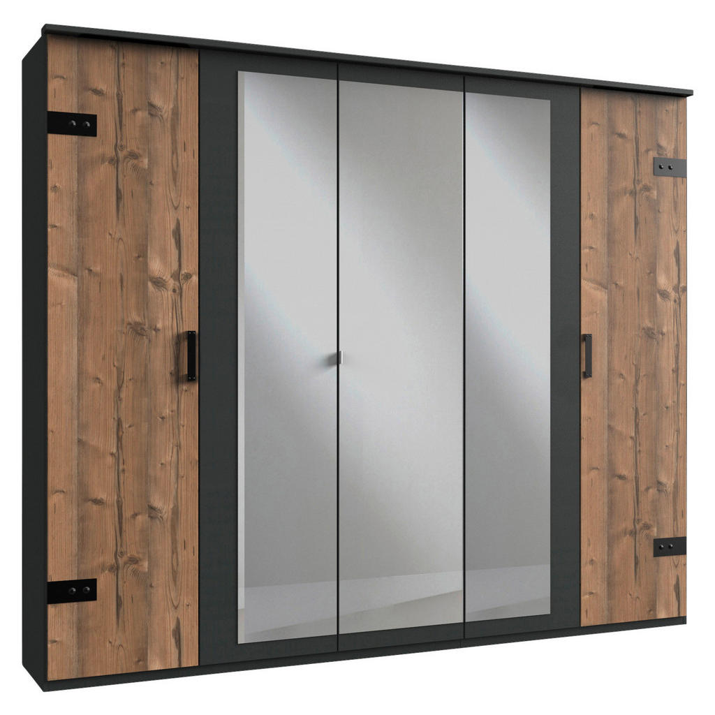 OMARA S KLASIČNIMI VRATI, barve grafita, barve smreke