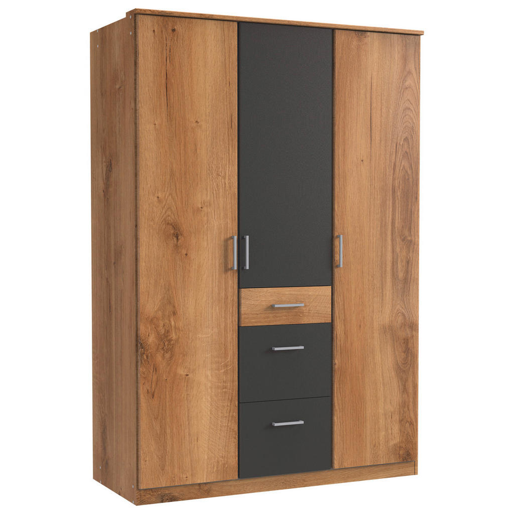 OMARA S KLASIČNIMI VRATI, barve grafita, barve hrasta